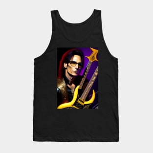 Rockstar steve vai graphic design artwork Tank Top